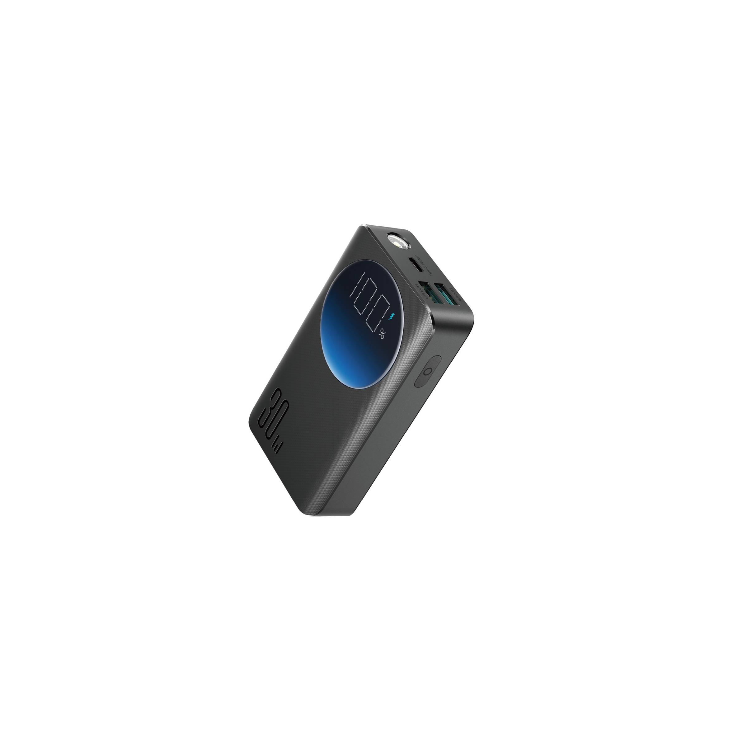 Joyroom Powerbank Med Display 10.000mah 30w Pd Svart