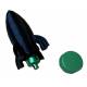 Raket geocache behållare med gänga och hål för upphängning - 9cm - 3D-utskriven