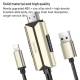 Yesido Lightning till HDMI-adapter med USB för laddning - 2m - Guld/Svart