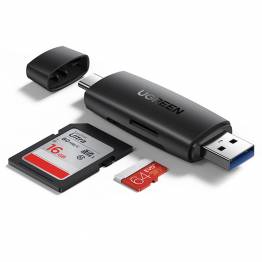 Ugreen USB-C och USB till SD/MicroSD 5Gbps kortläsare