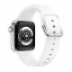 Silikonband med metallspänne för Apple Watch 42/44/45/49mm - Vit
