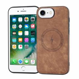 iPhone 7/8/SE 20/22 MagSafe-fodral i brun konstläder