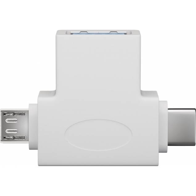 USB-C og MicroUSB multi USB kabel i metal