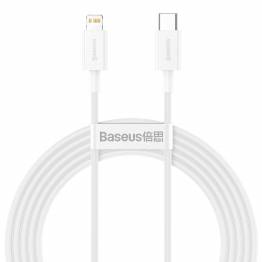 Baseus Superior USB-C till Lightning kabel - 2m - Vit