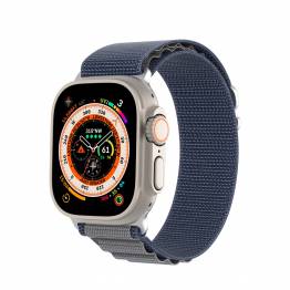  Apple Watch Ultra nylon Loop band 42/44/45/49mm - Blå/Grå