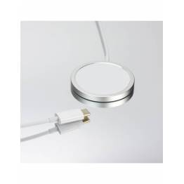 Magsafe Trådløs Oplader 15W - Hvid - OEM Kvalitet