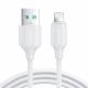 Joyroom USB till Lightning-kabel - 1m - Vit