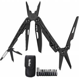 NexTool Black Knight multitool 11-i-1 med 9 bits - Svart