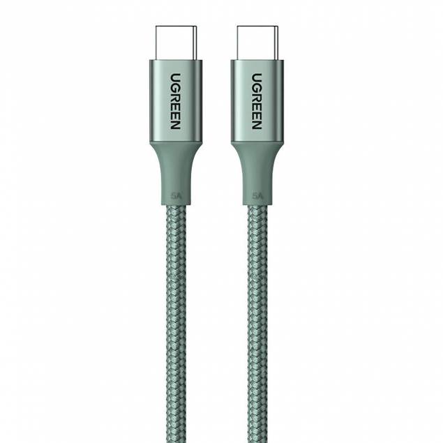 Ugreen hållbart USB-C laddningskabel - 1m - 100W PD - Grön