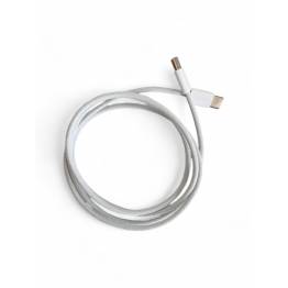 USB-C kabel med nylonväv - 100W - 2m - Vit