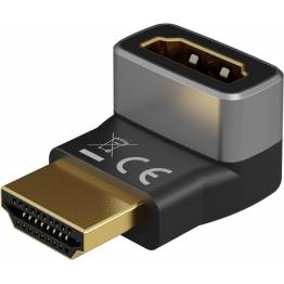 Goobay HDMI hun till HDMI han med 90 graders vinkel - 8K@60Hz