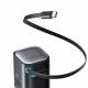 Joyroom 65W GaN PD-laddare med utdragbar USB-C-kabel och USB-C/USB-A portar