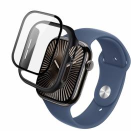 Cover med beskyttelsesglas till Apple Watch 10 - 46mm - Svart