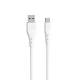 Dudao USB till USB-C PD laddnings- och datakabel - 1m - Vit