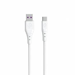 Dudao USB till USB-C PD laddnings- och datakabel - 1m - Vit