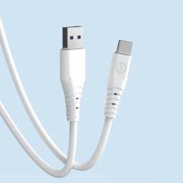  Dudao USB till USB-C PD laddnings- och datakabel - 1m - Vit