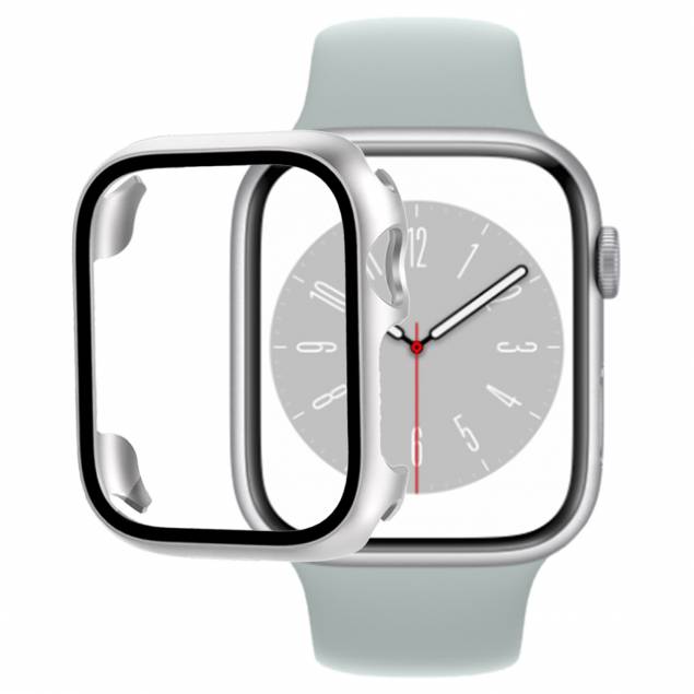 Apple Watch 7/8 skydd - 41mm - Silver