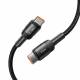 Tech-Protect UltraBoost Evo vävt USB-C kabel 100W PD laddningskabel - Svart - 3m