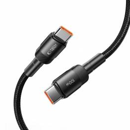  Tech-Protect UltraBoost Evo vävt USB-C kabel 100W PD laddningskabel - Svart - 3m