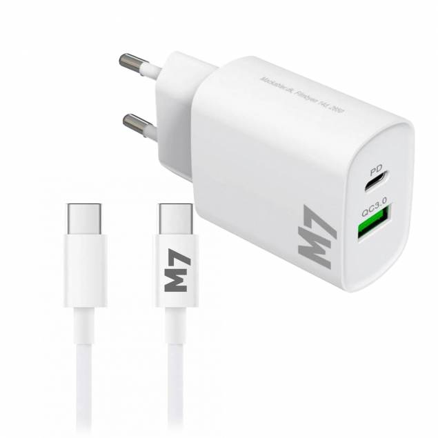 M7 Apple Watch laddarpaket - 1 meter USB-kabel + dubbel laddare