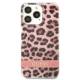 Guess GUHCP13LHSLEOP iPhone 13 Pro / 13 pink hardcase Leopard