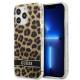 Guess GUHCP13LHSLEOW iPhone 13 Pro / 13 brun hardcase Leopard