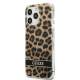 Guess GUHCP13LHSLEOW iPhone 13 Pro / 13 brun hardcase Leopard