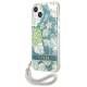 Guess GUHCP13SHFLSN iPhone 13 mini grøn hardcase med blomstret rem