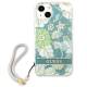 Guess GUHCP13SHFLSN iPhone 13 mini grøn hardcase med blomstret rem