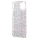 Guess GUHCP13SHSLEOP iPhone 13 mini pink hardcase Leopard