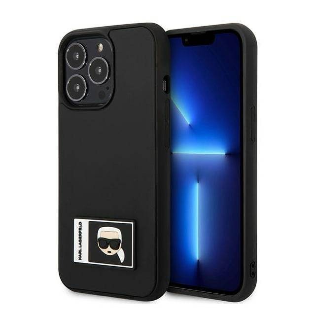 Karl Lagerfeld iPhone 13 Pro / 13 sort hardcase Ikonik Patch