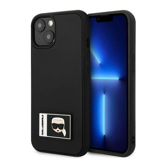 Karl Lagerfeld iPhone 13 mini sort hardcase Ikonik Patch