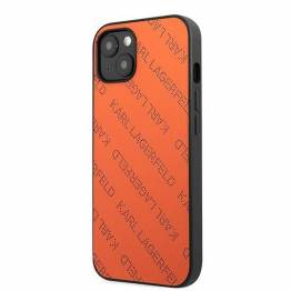  Karl Lagerfeld iPhone 13 mini hardcase orange / orange perforeret