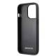 AMG iPhone 13 Pro / 13 sort hardcase læder buede linjer