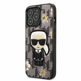  Karl Lagerfeld Flower Ikonik Karl cover til iPhone 13 Pro / iPhone 13 - grå