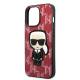 Karl Lagerfeld iPhone 13 Pro / 13 hardcasescover - rød Monogram Ikonik Patch