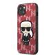 Karl Lagerfeld iPhone 13 hardcase rød Monogram Ikonik Patch