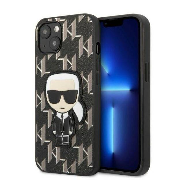 Karl Lagerfeld iPhone 13 mini hardcase sort Monogram Ikonik Patch