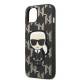 Karl Lagerfeld iPhone 13 mini hardcase sort Monogram Ikonik Patch