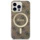 Guess iPhone 13 Pro / 13 brun hardcase 4G MagSafe