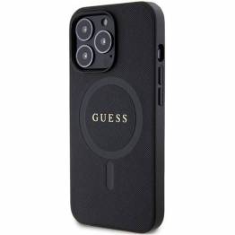  Guess cover til iPhone 13 Pro / 13 - sort Saffiano MagSafe