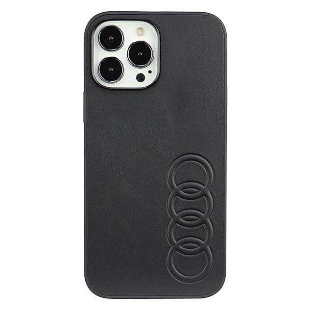 Audi Kunstlæder iPhone 13 Pro Max sort hardcase