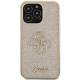 Guess cover til iPhone 13 Pro / 13 - guld glimmer skrift Big 4G