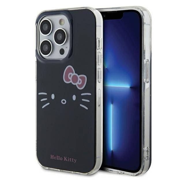 Hello Kitty IML Kitty Face cover til iPhone 13 Pro / 13 - sort