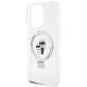 Karl Lagerfeld Ring Stand Karl&Choupette MagSafecover til iPhone 13 Pro Max - hvid