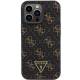 Guess 4G trekantet metallogo cover til iPhone 13 Pro / iPhone 13 - sort