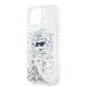 Karl Lagerfeld Liquid Glitter Choupette Head MagSafe cover til iPhone 13 - transparent