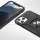 Wozinsky Ring Armor Case Kickstand Tough Rugged Cover til iPhone 13 mini blå