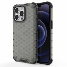 Honeycomb cover med TPU-bumper til iPhone 13 Pro sort