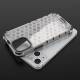 Honeycomb cover med TPU-bumper til iPhone 13 mini gennemsigtig